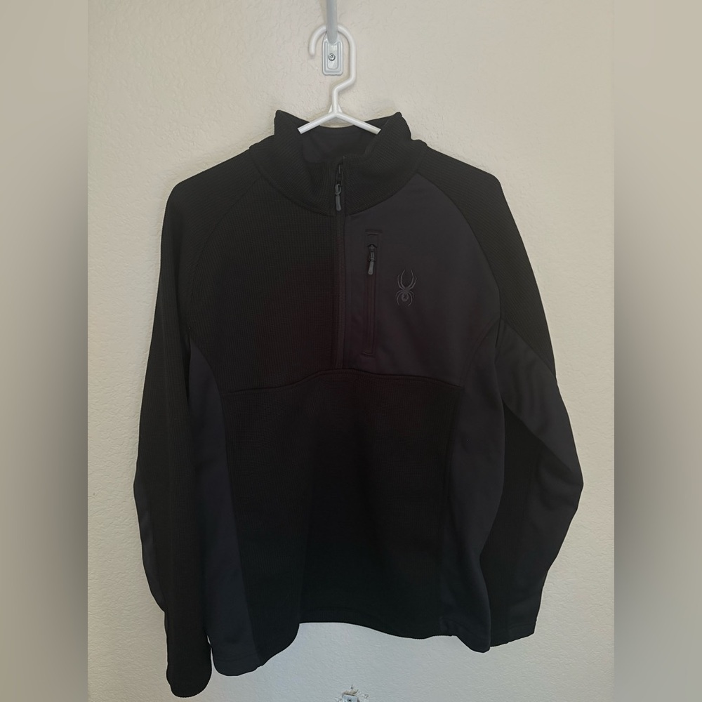 Spyder Black Pullover with Logo